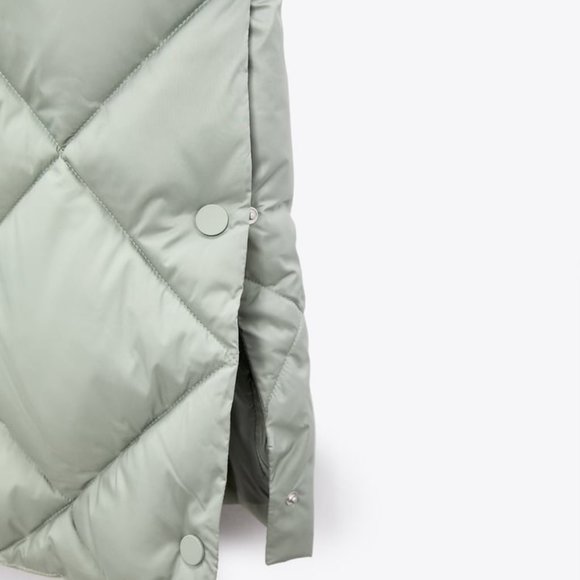 ZARA LONGLINE QUILTED JACKET - Picture 2 of 11
